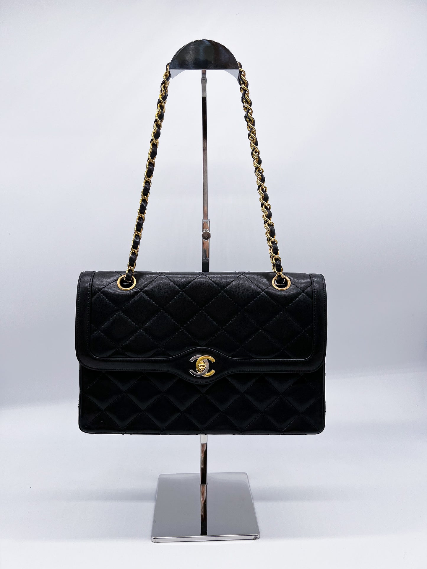 CHANEL シャネル マトラッセ27 パリ限定 WフラップWチェーンショルダー #39