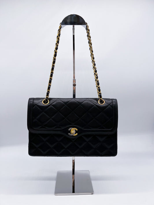 CHANEL シャネル マトラッセ27 パリ限定 WフラップWチェーンショルダー #39
