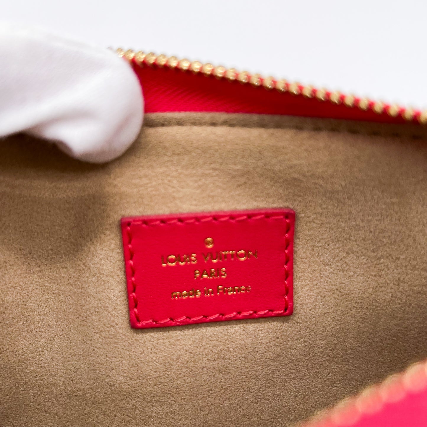 LOUIS VUITTON M59049レザーポシェット トロカ ピンク #21