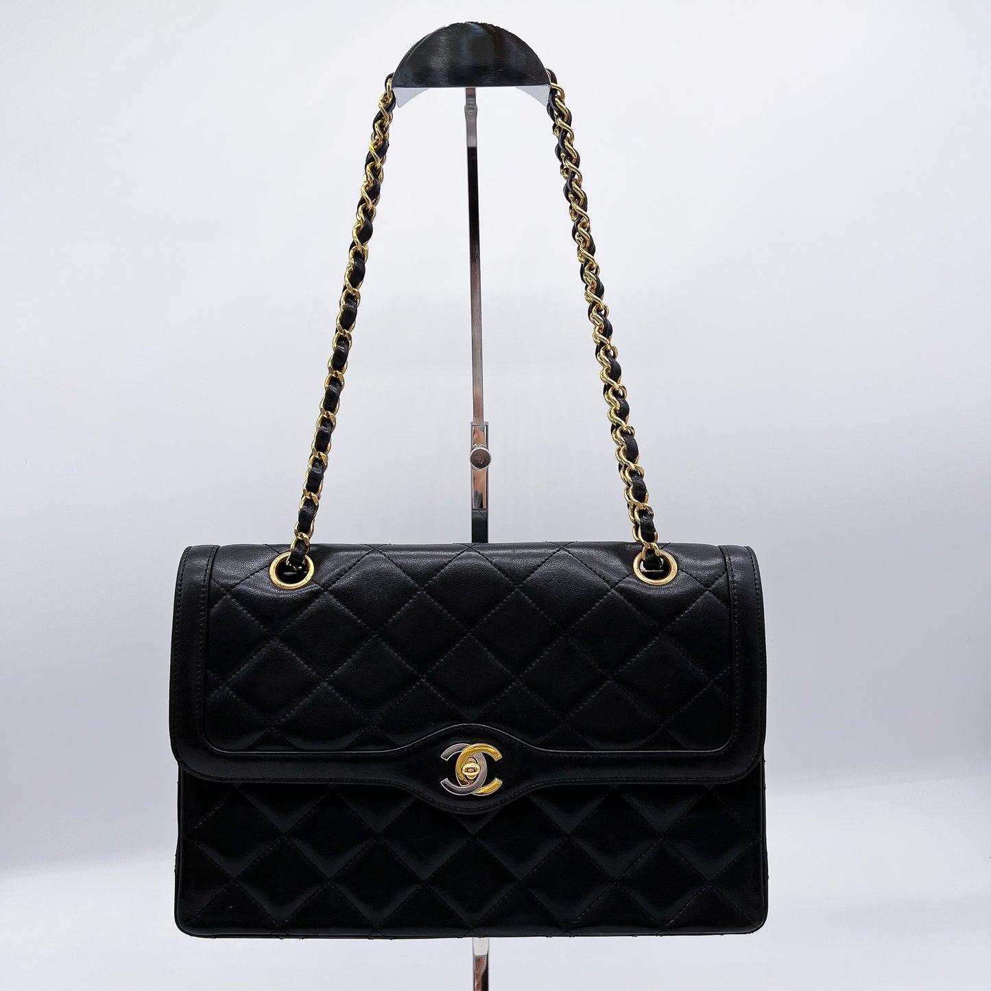 CHANEL シャネル マトラッセ27 パリ限定 WフラップWチェーンショルダー #39