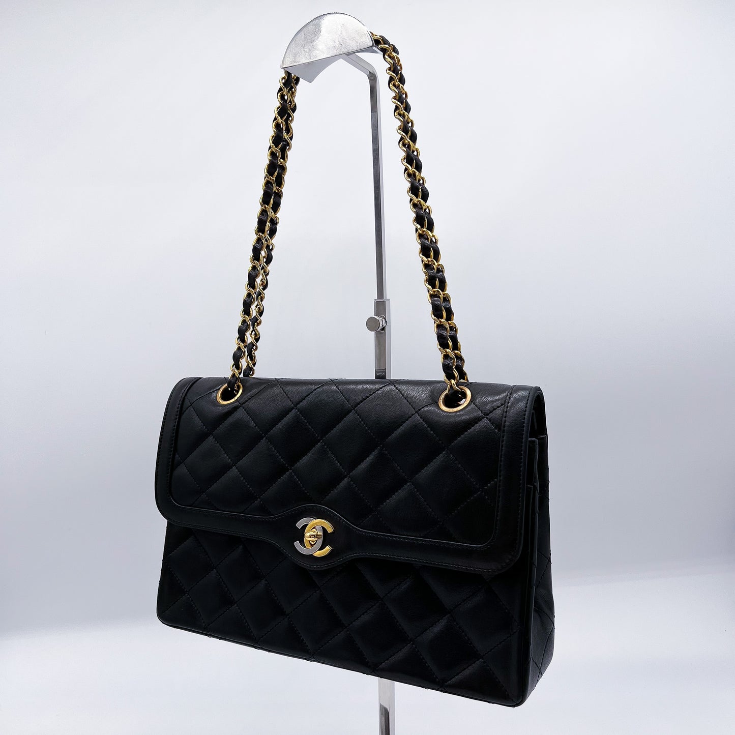 CHANEL シャネル マトラッセ27 パリ限定 WフラップWチェーンショルダー #39